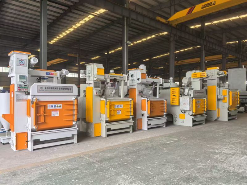 Integrated drum shot blasting machine