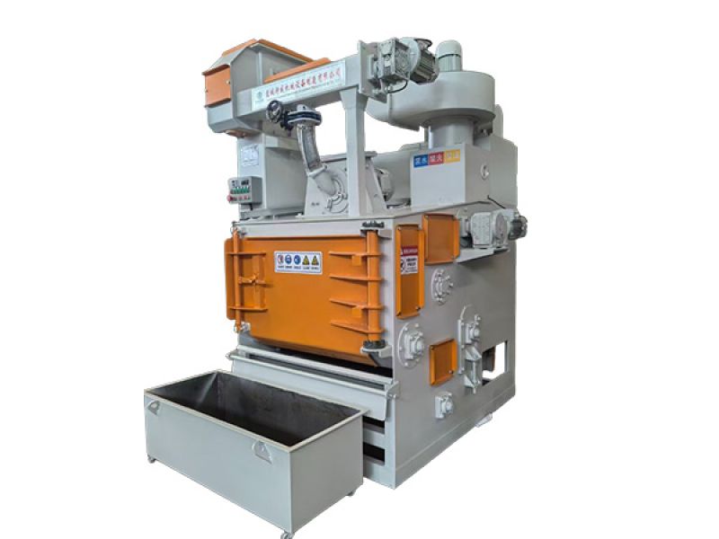 Integrated track shot blasting machine