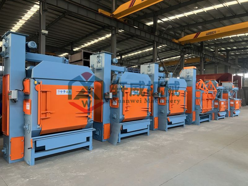 No need to install track type shot blasting machine