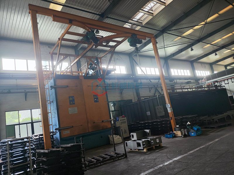Q376 single hook shot blasting machine