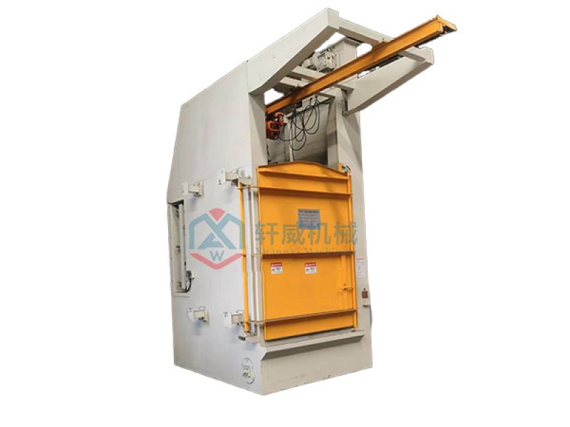Integrated hook shot blasting machine