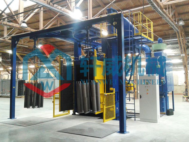 Double station hook shot blasting cleaning machine