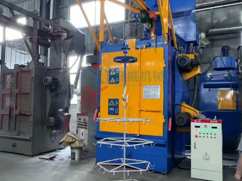 Instrument hook shot blasting machine