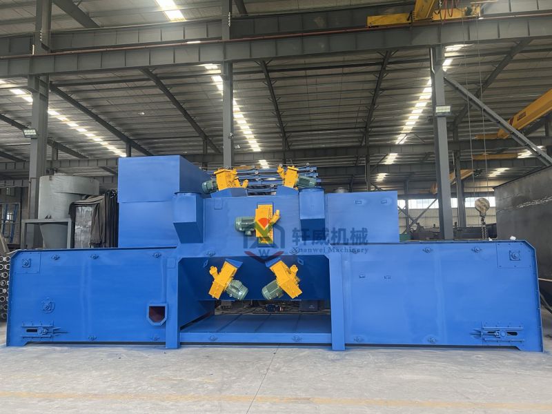 Mesh belt shot blasting cleaning machine