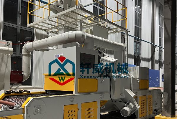 Through type mesh belt shot blasting machine