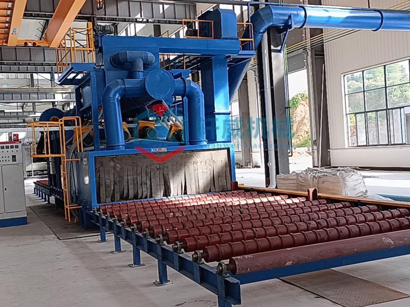 Steel plate pretreatment line shot blasting machine
