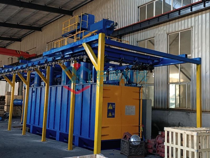 Q58 Stacking Chain Suspension Chain Through Shot Blasting Machine