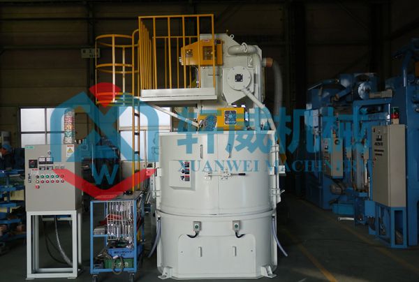 Rotary table shot blasting machine