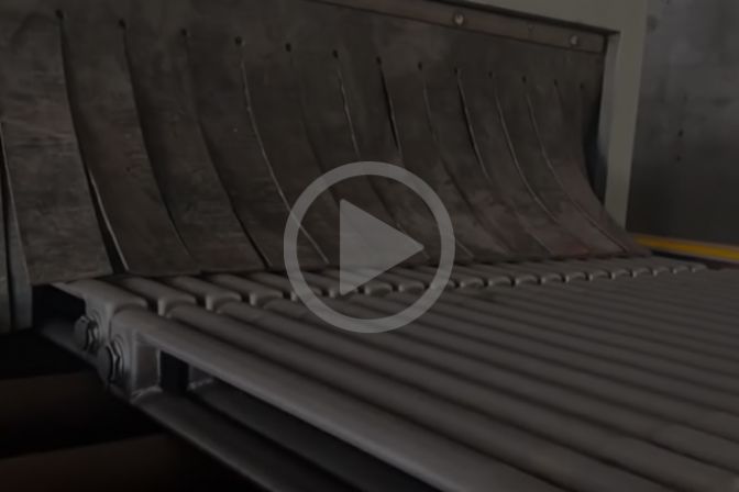 Shot blasting effect of structural components