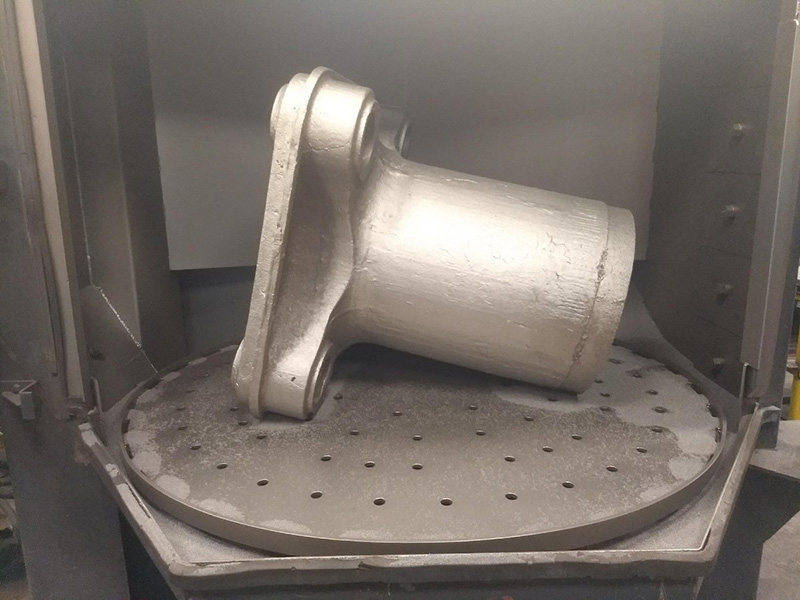 Rotary shot blasting machine workpiece effect